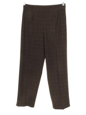 Elements Womens Pants Size 6 Brown Plaid 30 x 28 Straight Leg Short 30 x 28